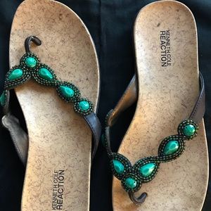 Jeweled sandals EUC